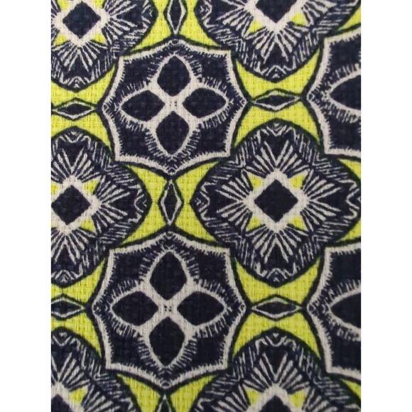 J.Crew Pencil Skirt Black Yellow White Geometric Print Lined Juniors Size 00 - Picture 2 of 11